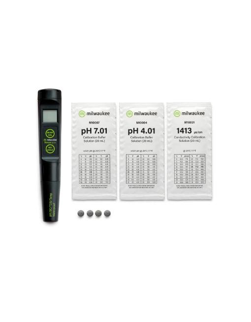 Milwaukee MW803 MAX водоустойчив Low Range 4-in-1 pH / EC / TDS/Temp тестер със сменяем електрод